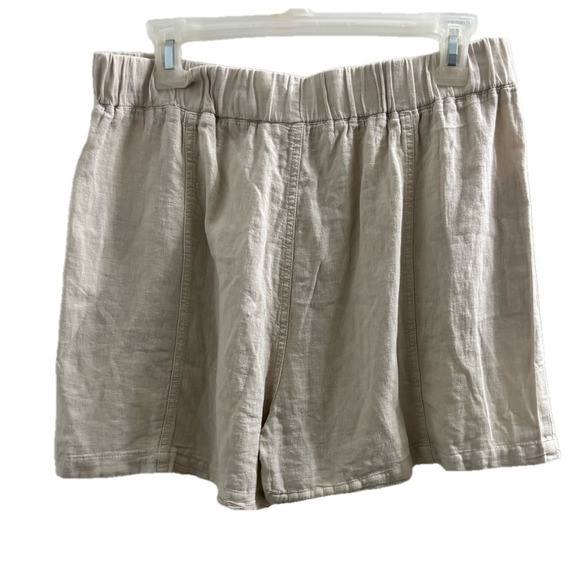 NWT Thread & Supply Cream Linen blend Shorts size Large - Picture 5 of 5